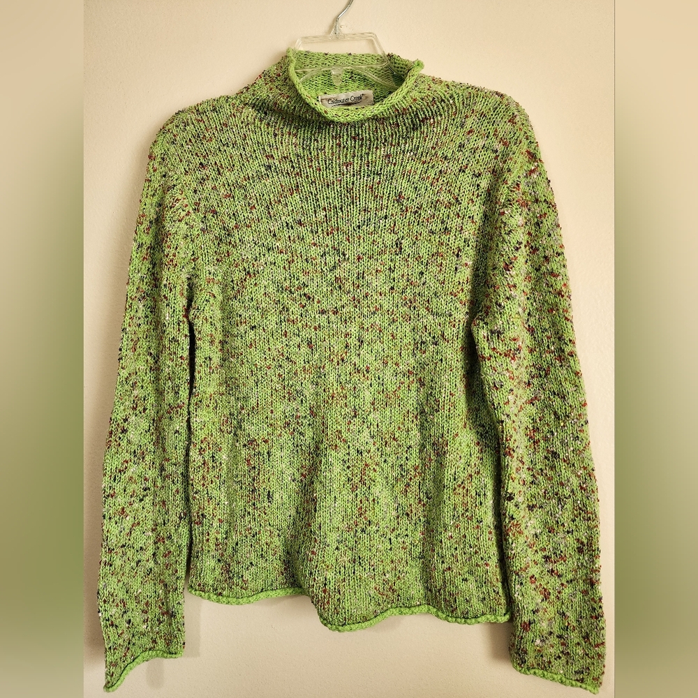 Speckled Green Festive Sweater